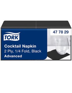 TORK NAPKINS 24X24 2 V. PC NOIR. 200  477829