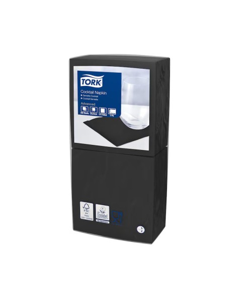 TORK SERVIETTEN 24X24 2 V. SCHWARZ ST. 200 477829