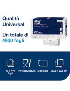 TORK ASCIUGAMANI TORK PEAKSERVE H5 12x410 100585 2
