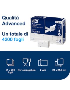 TORK ASCIUGAMANI PIEGATI  A "Z"  H2 21 2