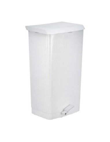 Poubelle Marplast avec pédale en plastique 60 lt blanc art585