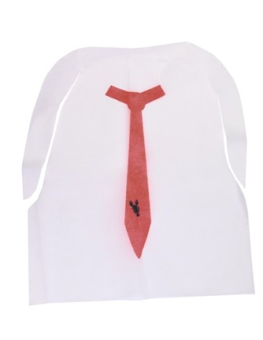 PAPIERLYNEN. Lätzchen aus Polypropylen-Vliesstoff „Aragosta“.